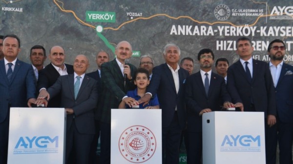 Ankara-Yerköy-Kayseri Hızlı Tren Hattı'nın Temeli Atıldı