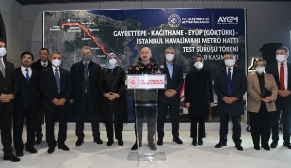 Gayrettepe-İstanbul Havalimanı Metro Hattında İlk Test Sürüşü